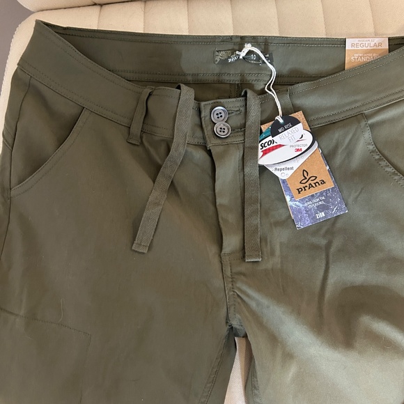 PrAna Zion Hiking Pant Womens Size 10 in Cargo Green - Picture 3 of 4